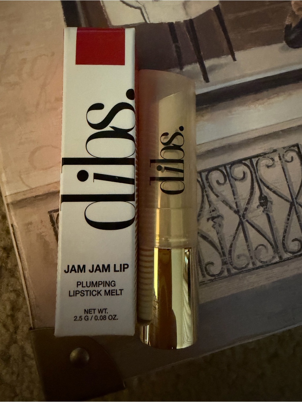 Dibs Plumping Raspberry Marmalade Red Lipstick - Picture 2 of 4